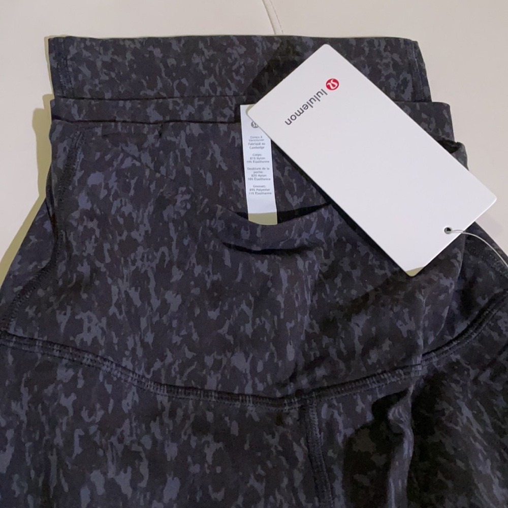 LULULEMON Groove Pant S High Rise Pant NULU ALIGN Leopard Camo Deep Coal Multi - Picture 15 of 15
